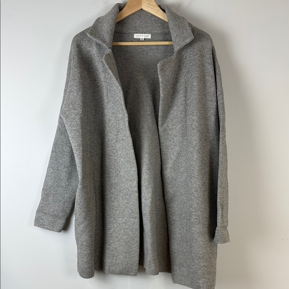 Anthropologie Little Lies Grey Open Cardigan/Coatigan Size S/M - Picture 2 of 8